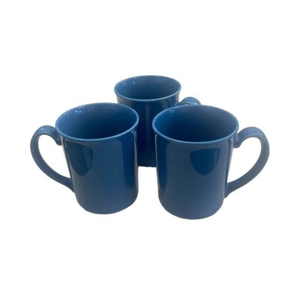 Corning Coffee Mugs Cups Blue 16 oz Set 3 - Picture 1 of 5
